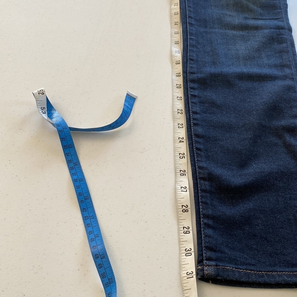 Rock & Republic Berlin High Rise Skinny Jeans Straight Leg Stretch Sz 10 Dark - Picture 12 of 14